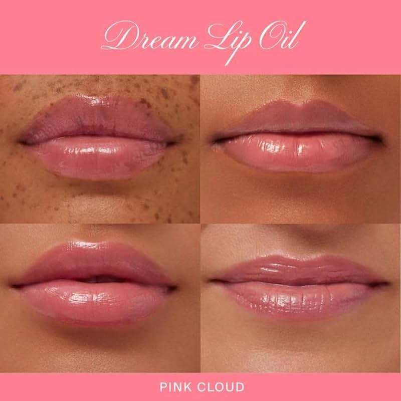 Summer Fridays Dream Lip Oil - Hydrating Tinted Lip Gloss Oil - Non-Sticky Formula with Skincare Benefits for Long-Lasting Softness + Shine - Effortless Beauty Gifts - Pink Cloud (0.15 Oz) - Image 4