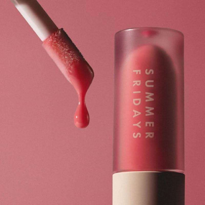 Summer Fridays Dream Lip Oil - Hydrating Tinted Lip Gloss Oil - Non-Sticky Formula with Skincare Benefits for Long-Lasting Softness + Shine - Effortless Beauty Gifts - Pink Cloud (0.15 Oz) - Image 5