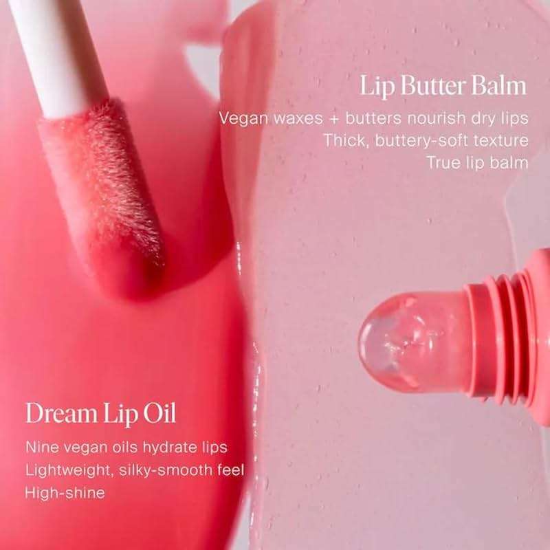 Summer Fridays Dream Lip Oil - Hydrating Tinted Lip Gloss Oil - Non-Sticky Formula with Skincare Benefits for Long-Lasting Softness + Shine - Effortless Beauty Gifts - Pink Cloud (0.15 Oz) - Image 6