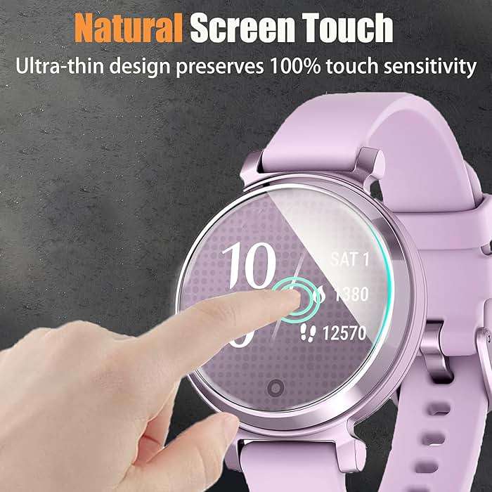 Lamshaw Compatible for Garmin Lily 2 Screen Protector, [6 Pack] Full Coverage TPU Clear Film Compatible for Garmin Lily 2 Smartwatch (6 Pack) - Image 4