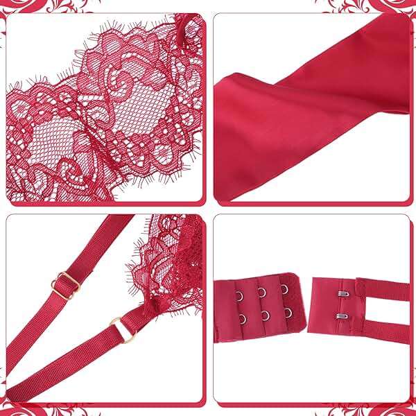 Women Sexy Lingerie Set Unwrap Me Bow Tie Lingerie Lace Smooth Ribbon Lingerie for Ladies Valentines Outfit - Image 7