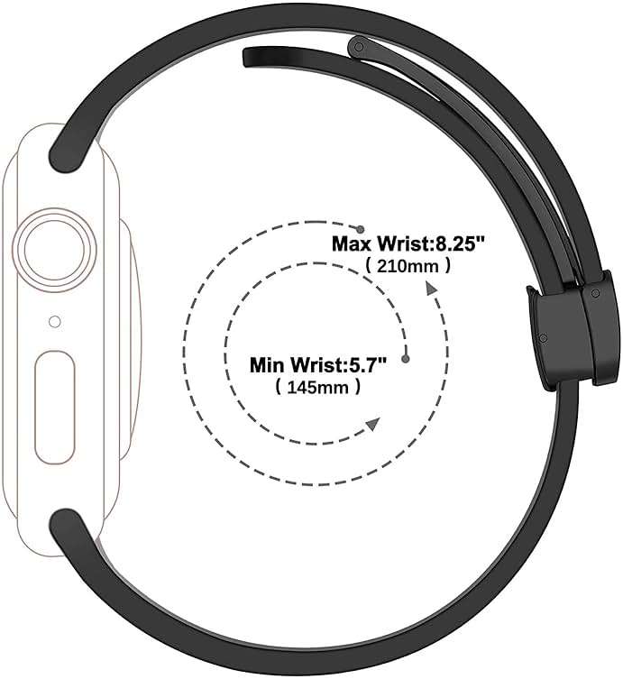 Lamshaw Compatible for Garmin Lily 2 Active Band, Soft Silicone Magnetic Buckle Sport Wristband Replacement Straps - Image 7