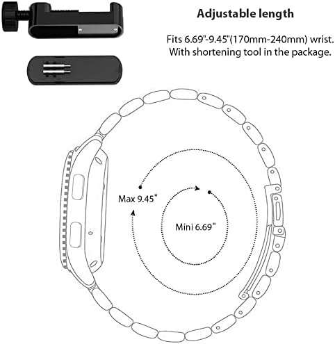 Lamshaw Compatible for Garmin Lily 2 Active Band, Quick Release Stainless Steel Metal Replacement Straps Compatible for Garmin Lily 2, Lily 2 Active, Classic Smartwatch - Image 7