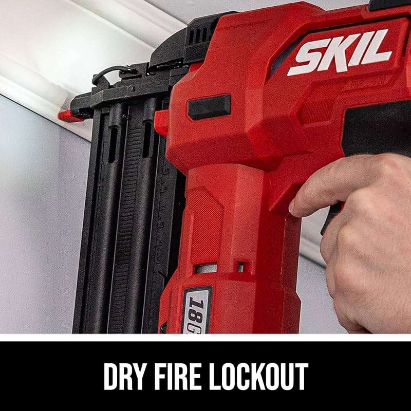 SKIL PWR CORE 20 Brushless 20V 18Ga Brad Nailer Kit including 2.0Ah USB-C Battery and Charger-NA1800B-10 - Image 3