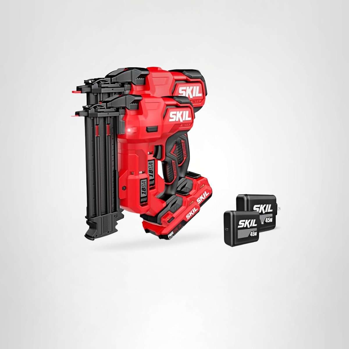 SKIL PWR CORE 20 Brushless 20V 18Ga Brad Nailer Kit including 2.0Ah USB-C Battery and Charger-NA1800B-10 - Image 6