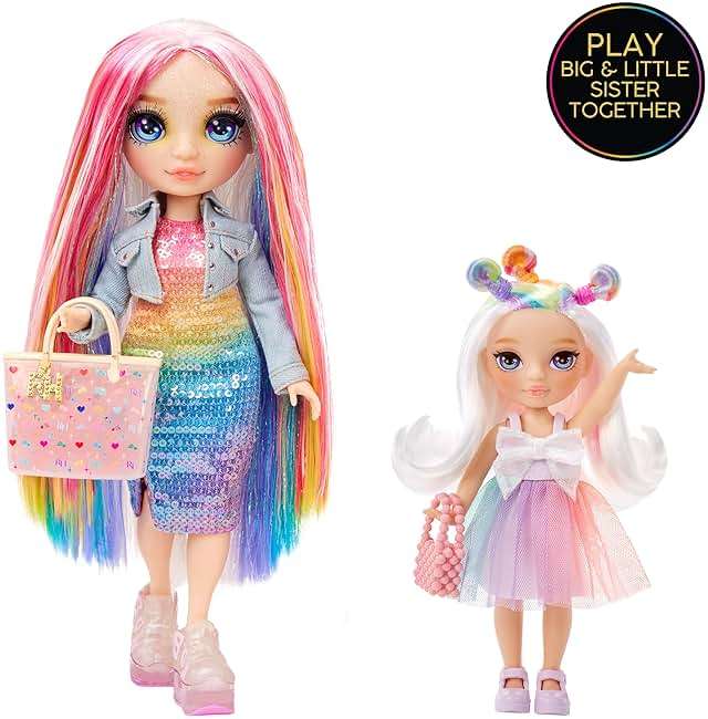 Rainbow High Littles – Opal Raine, Rainbow 5.5" Posable Small Doll with Purse, Magical Pet Unicorn, Girls Toy Gift, Kids Ages 4-12 Years - Image 4