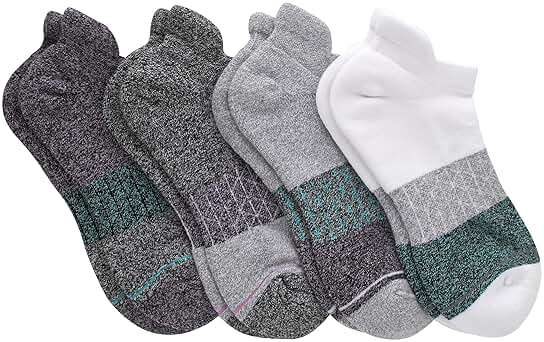 Hanes Women's Socks, 4-pack, Absolute Active Cushioned Moisture-wicking Best Women's Socks, Crew, Ankle and No Show - Image 2