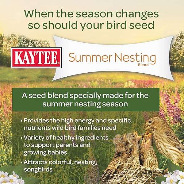 Kaytee Wild Bird Food, Summer Nesting Seed Blend, 8 lb - Image 5