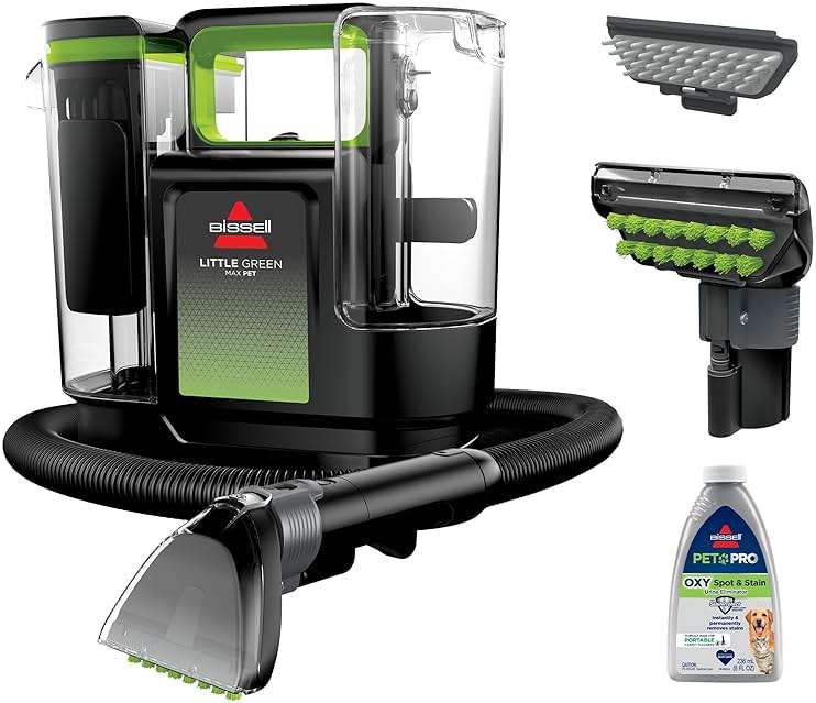 BISSELL® Little Green® Max Pet Portable Carpet and Upholstery Deep Cleaner, Car/Auto Detailer, with Self-Cleaning Tough Stain Tool and Pet Hair Removal Tool (3860) - Image 1
