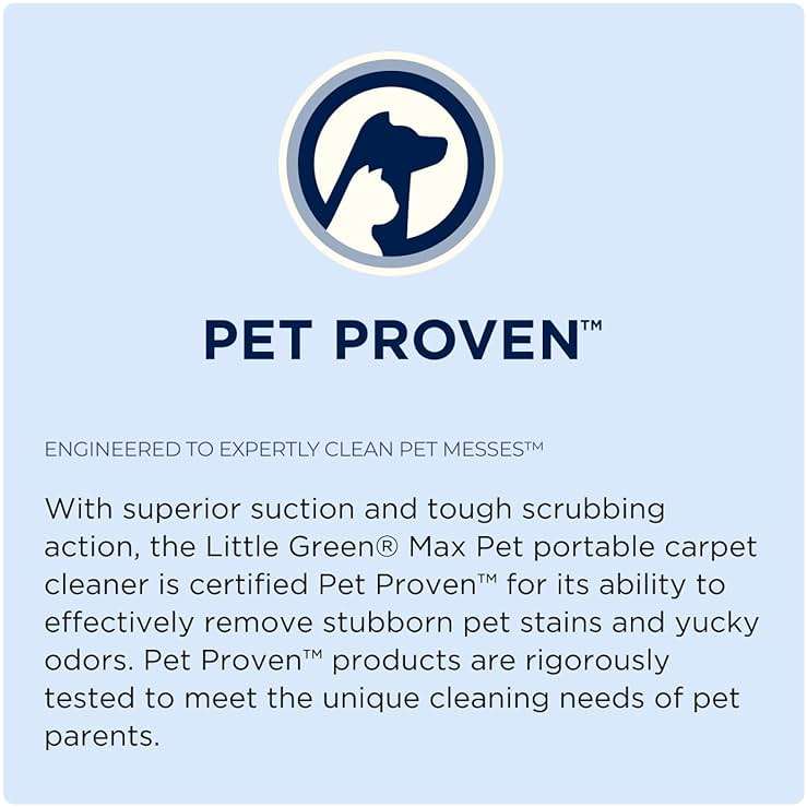 BISSELL® Little Green® Max Pet Portable Carpet and Upholstery Deep Cleaner, Car/Auto Detailer, with Self-Cleaning Tough Stain Tool and Pet Hair Removal Tool (3860) - Image 3