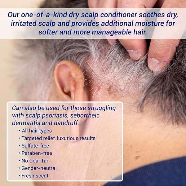 TriDerma Psoriasis Control Scalp Exfoliator Shampoo 8.3 oz & Dry Scalp Moisturizing Hair Conditioner 6.0 oz, Salon Quality Dry Scalp Treatment Hair Care, Fresh Rosemary Oil, Value Bundle - Image 9