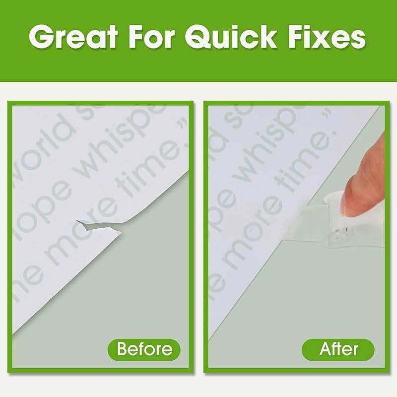 JWOWO 12 Invisible Tape with 12 Refillable Tape Dispenser, Holiday Supplies and Gift Wrap Tape, Great for Christmas Crafts, Matte Finish, 3/4 in x 650 in - Image 4