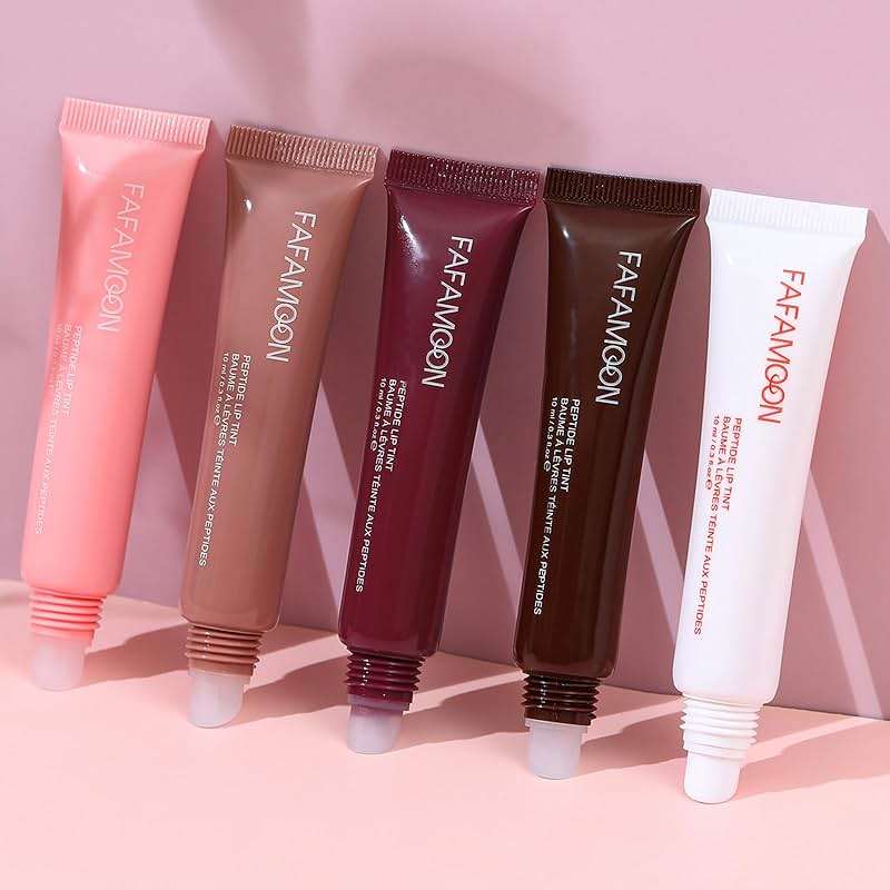 Aseawave 5 Colors Hydrating Lip Glow Oil, Ribbon, Toast, Raspberry jelly, Espresso, White Tinted Lip Oil Gloss, Moisturizing, Hydrating, Nourishing Lip Care Oil for Naturally Plump, Pillowy-soft Lips - Image 5