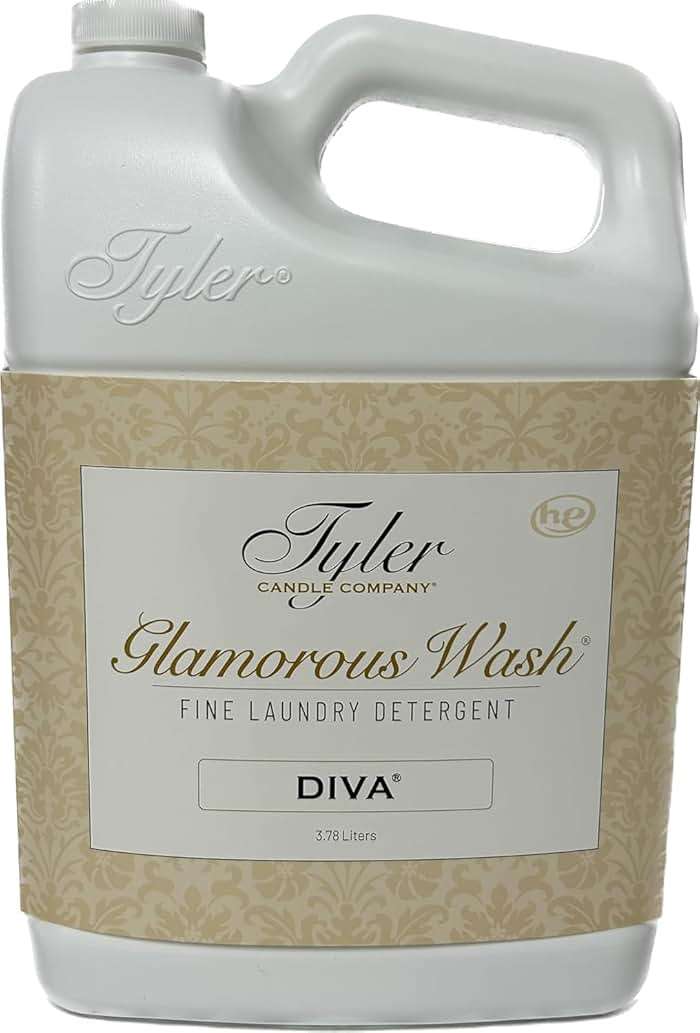 Tyler's Diva Glam Wash Laundry Detergent, Gallon (128 Fl oz) (Pack of 1) ILIOS Packaging. - Image 1