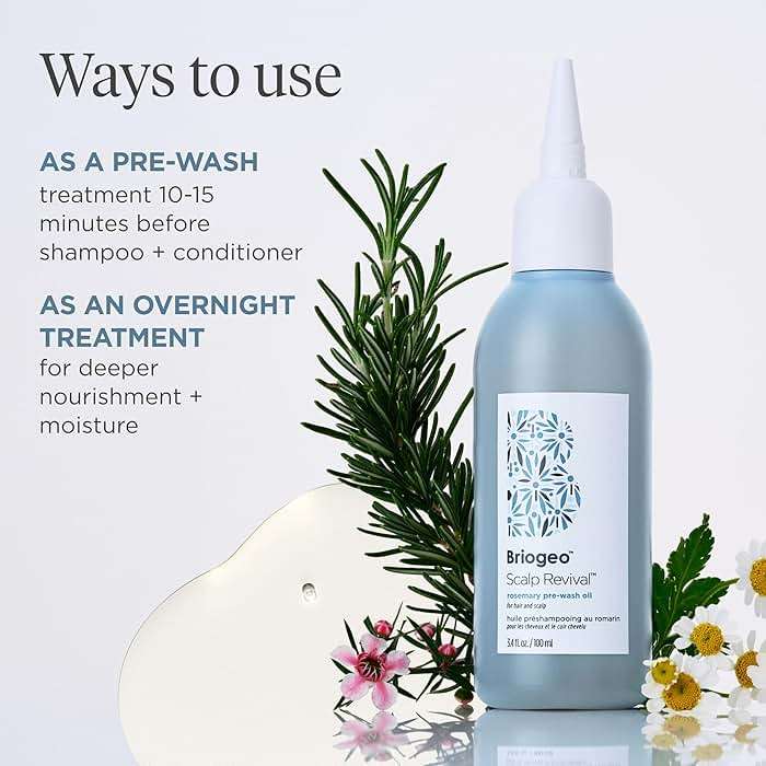 Briogeo Scalp Revival Rosemary Pre-Wash Oil | Moisturizing Scalp Treatment for Dry, Flaky, or Itchy Scalp | Strengthens Hair & Soothes Scalp | Vegan & Cruelty-Free - Image 8