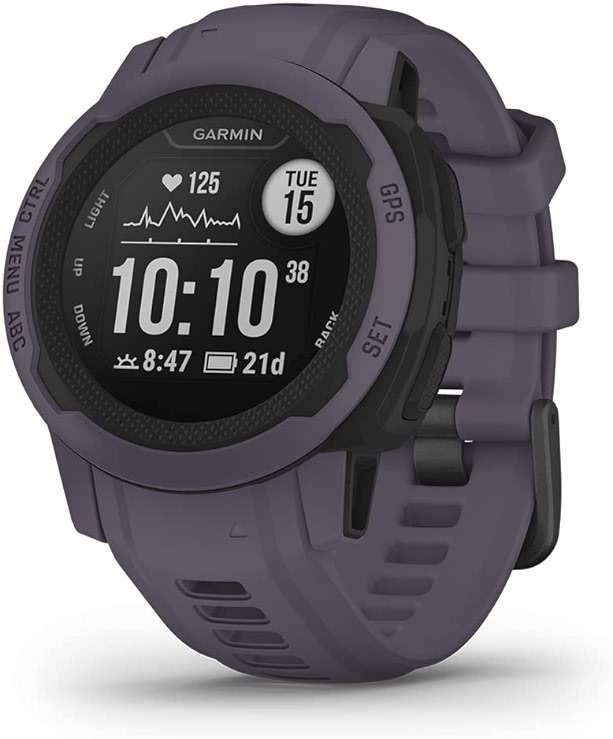 Garmin Instinct 2S, Smaller-Sized GPS Outdoor Watch, Multi-GNSS Support, Tracback Routing, Deep Orchid (Renewed), 40 MM - Image 1