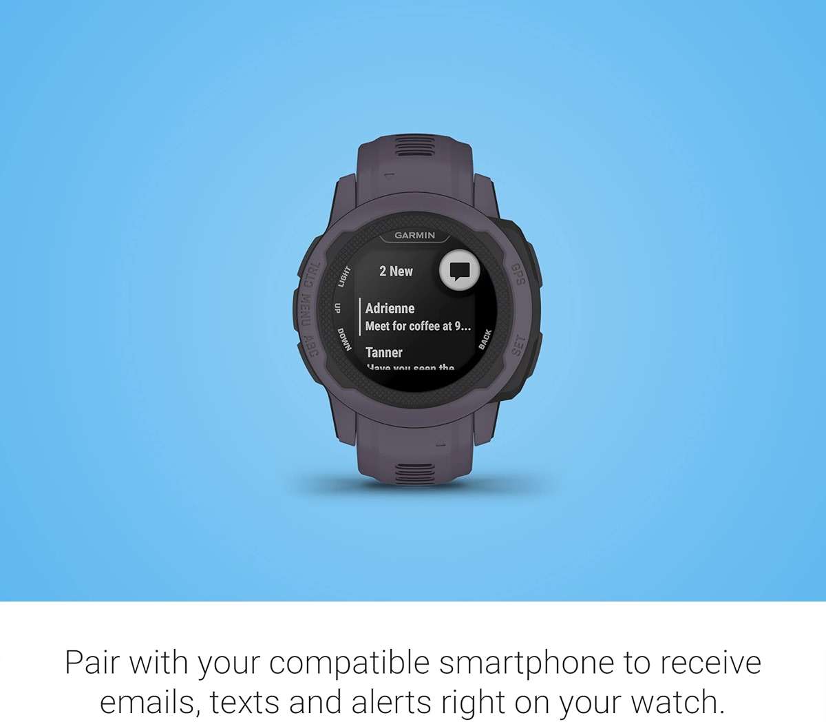 Garmin Instinct 2S, Smaller-Sized GPS Outdoor Watch, Multi-GNSS Support, Tracback Routing, Deep Orchid (Renewed), 40 MM - Image 6