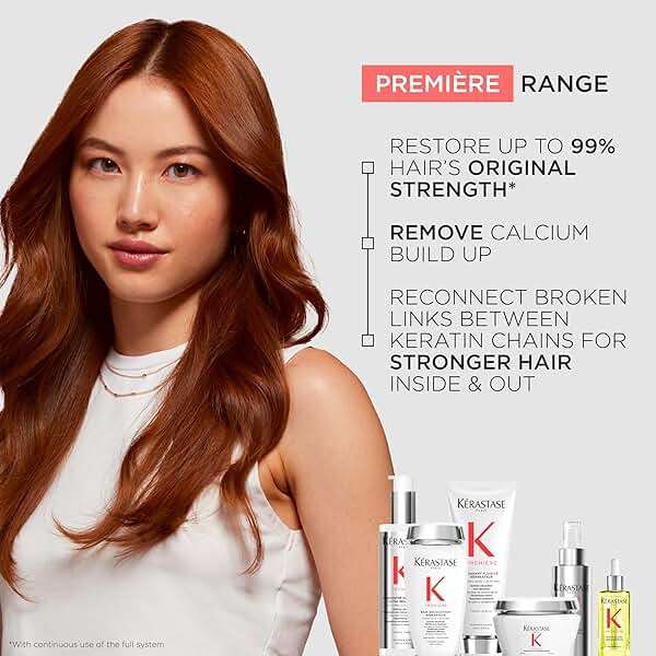 Kerastase Premiere Anti-Breakage Mask - For Breakage & Damaged Hair, For Stronger, Visibly Healthier Hair, 7x Smoother Hair, Repairs Bonds & Removes Calcium Build-Up, With Glycine and Peptides - Image 6