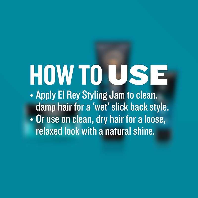 GIBS Grooming El Rey Styling Jam for Men, Medium Hold Hair Gel - Image 3