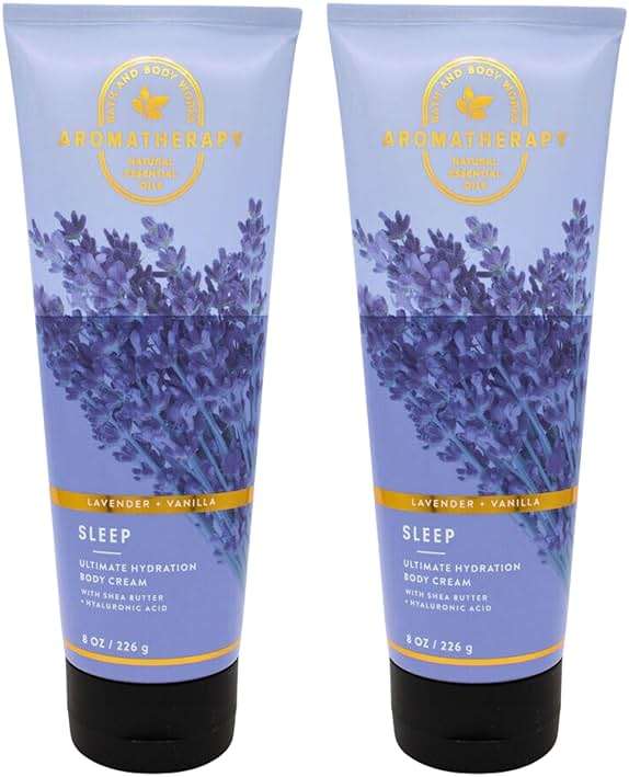 Bath & Body Works Ultra Shea Body Cream, 8oz Each, Pack of 2 (Lavender Vanilla) - Image 1