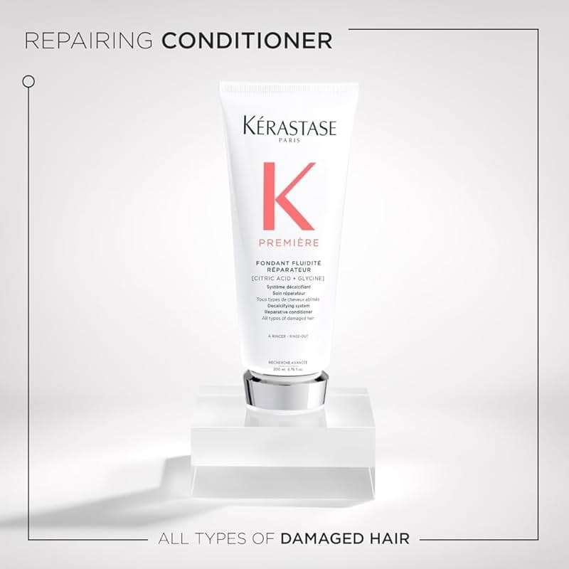 Kerastase Premiere Hair Repair Conditioner For Breakage & All Damaged Hair Types - Intense Hydration & Strengthening, Anti-Frizz & Smoothing - Image 2