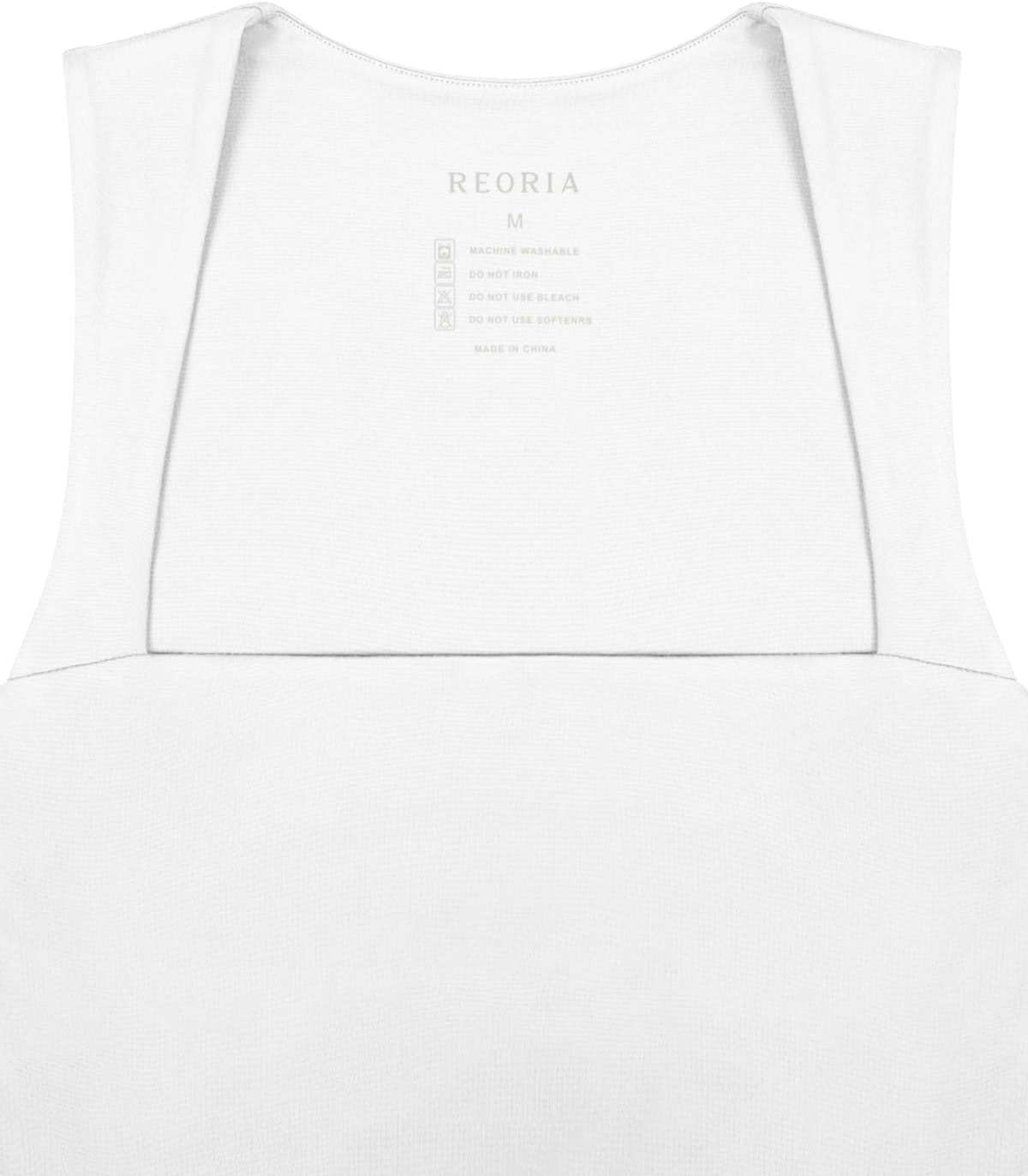 REORIA Butsmooth® Women's Square Neck Going Out Crop Tops Double Lined Cute Basic Tank Tops 2026 Clothes - Image 6