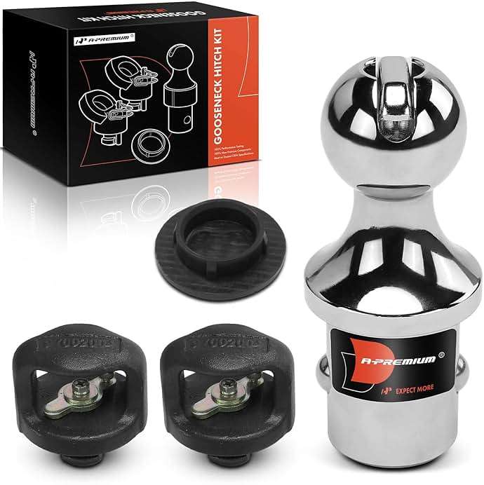 A-Premium 2-5/16 Inch Gooseneck Trailer Hitch Ball Kit 30,000 lbs GTW Compatible with Ford F-250/F-350/F-450 Super Duty & Chevrolet Silverado 2500/3500 HD & GMC Sierra 2500/3500 HD & Nissan Titan XD - Image 1
