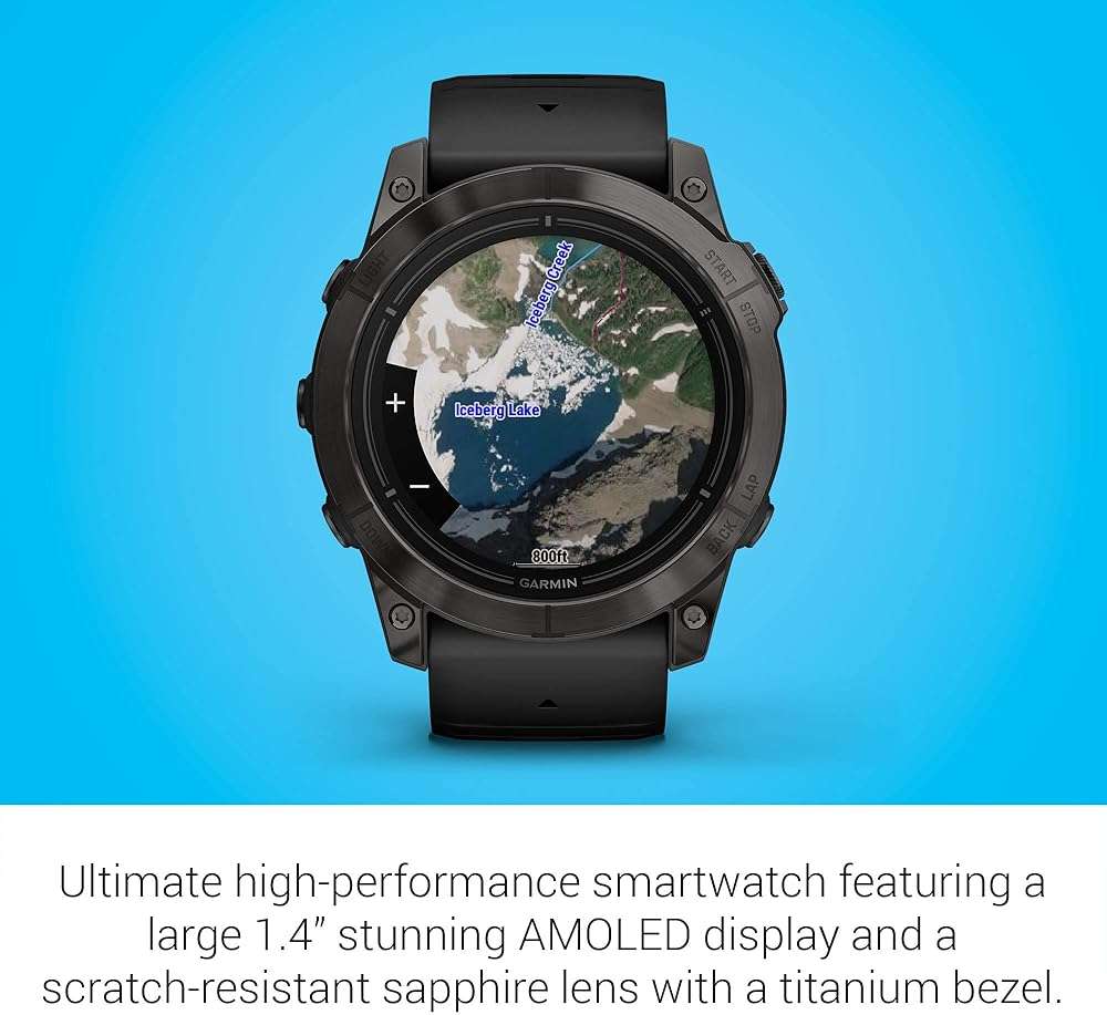 Garmin epix Pro (Gen 2) Sapphire Edition, 51mm, High Performance Smartwatch, Advanced Training Technology, Built-in Flashlight, Black (Renewed) - Image 5