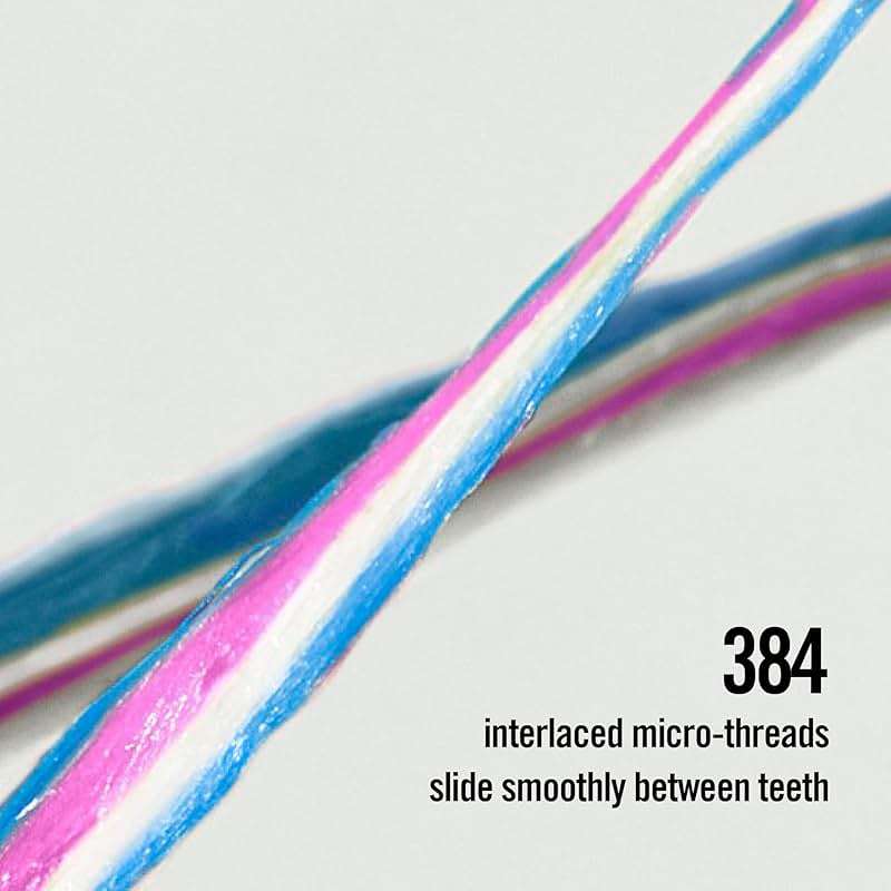 REACH POP Whitening Dental Floss, Peppermint, Baking Soda Infused, Teeth Whitening, Plaque Remover for Teeth, Shred Resistant, Vegan Wax, Cruelty Free, Oral Care, PFAS Free, 1 Pack, 54.6 yd - Image 3