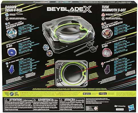 Beyblade X Xtreme Battle Set with Beystadium Arena Featuring X-Celerator Rail, 2 Right-Spinning Top Toys, 2 Launchers, Toys for Boys and Girls, 8+ - Image 4
