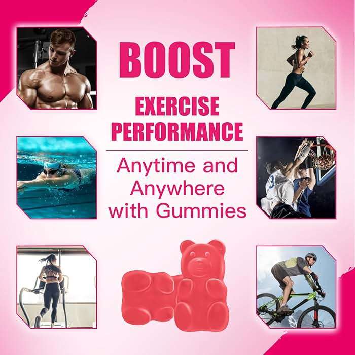 NSFCertified Creatine Monohydrate Gummies 5000mg for Men & Women, Chewables Creatine Monohydrate for Muscle Strength, Muscle Builder, Energy Boost, Pre-Workout Supplement(90 Count)-Strawberries - Image 6