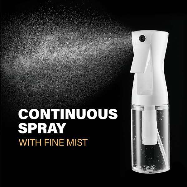 SUPER+ 2 Pack Continuous Spray Bottles - Ultra Fine Mist Sprayer | Water Spray Bottle For Hair Mister Spray Bottle | Hair Spray Bottles For Hairstyling, Cleaning, Salons - 2pk 6.8 OZ / 200 ML - Image 3