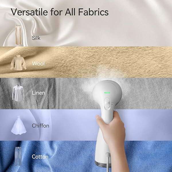 HiLIFE Upgraded Steamer for Clothes, Handheld & Portable, 1100W Powerful Steam, 300ml Big Capacity & No Leak Design, 30S Fast Heat-up, Quick Wrinkle Remover, Compact Size for Travel, ONLY 120V - Image 5