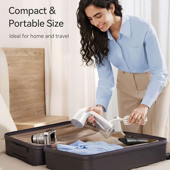 HiLIFE Upgraded Steamer for Clothes, Handheld & Portable, 1100W Powerful Steam, 300ml Big Capacity & No Leak Design, 30S Fast Heat-up, Quick Wrinkle Remover, Compact Size for Travel, ONLY 120V - Image 7