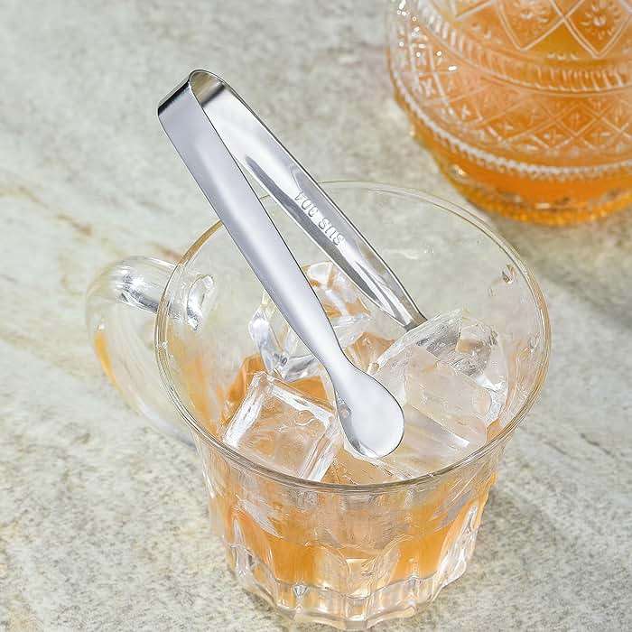 6PCS Mini Small Tiny Tongs, 4.25Inch Kitchen Metal Stainless Steel Small Tongs for Serving Food, Ice, Salad, Toaster, Desserts, Appetizers and Charcuterie Board (6 Pack, Silver) - Image 2