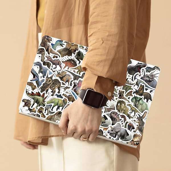 100pcs Jurassic Dinosaur Stickers for Kids Waterproof Vinyl Dino Stickers for Boys Girls Teens Waterbottle Scrapbook Laptop Skateboard Computer - Image 2