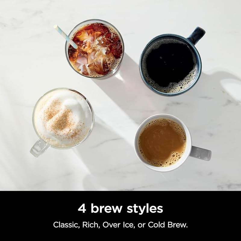 Ninja Hot & Iced XL Coffee Maker with Rapid Cold Brew, 4 Brew Styles, 8 Sizes Small Cup to Travel Mug, Single-Serve Coffee Brewer, 12-Cup Carafe, Permanent Filter, Removable Reservoir, Black, CM371 - Image 2