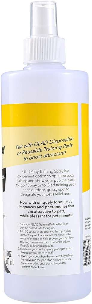 Glad for Pets Attractant Spray for Potty Training Dogs and Puppies, Peanut Butter Scent, Pheromone Attractant Encourages Marking in Designated Areas, Indoor and Outdoor Use, 16 Fl Oz - Image 3