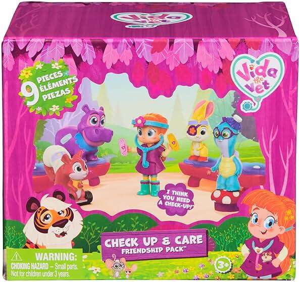 Vida The Vet, Check Up & Care Friendship Pack with 5 Action Figures, Stethoscope, Headlamp, & Sticker Sheets, Kids Toys for Girls & Boys Ages 3 and up - Image 8