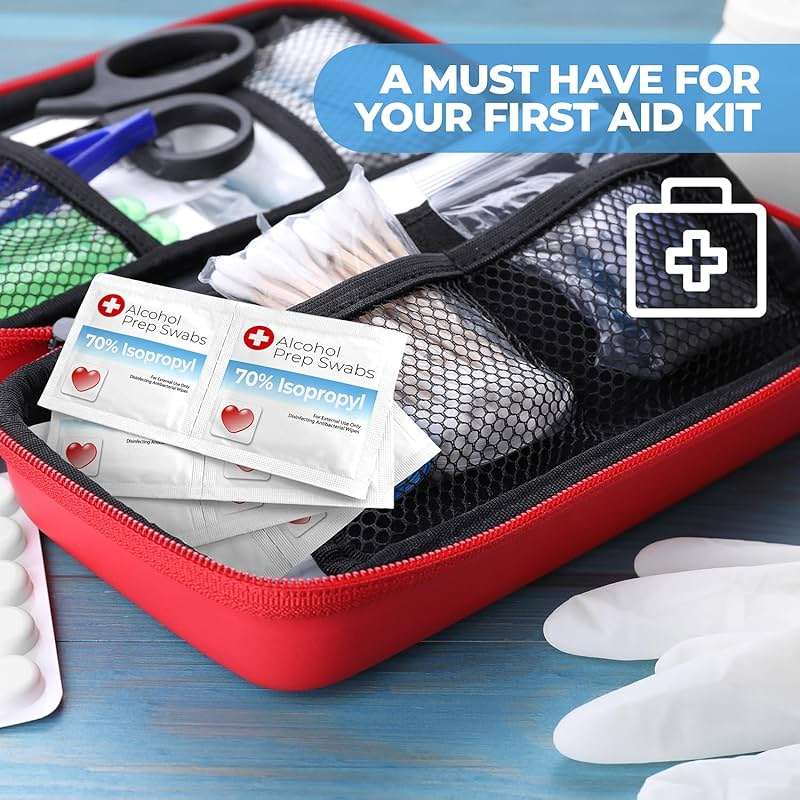 Alcohol Wipes individually Wrapped - 300 Pack Isopropyl Alcohol Wipes, Alcohol Prep Pads, Great for Home, Medical and First Aid Kits, Individually Wrapped Swabs - Image 4