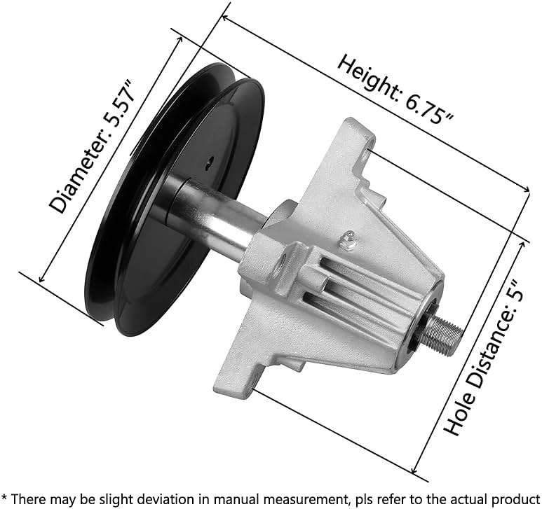 Fourtry Spindle Fit for Troy Bilt Pony Mower - 918-06991 Spindle Assembly Fit for MTD Huskee Craftsman T1000 T1200 Mower and Troy Bilt TB42 TB2246 Bronco 42" Tractor, Replace 618-06991, 2 Pack - Image 2