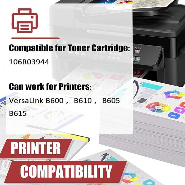 OVINDA 106R03944 Toner Cartridges Compatible for Xerox 106R03944 Toner Cartridge Work for Xerox VersaLink B600 B610 B605 B615 Printers - Image 2