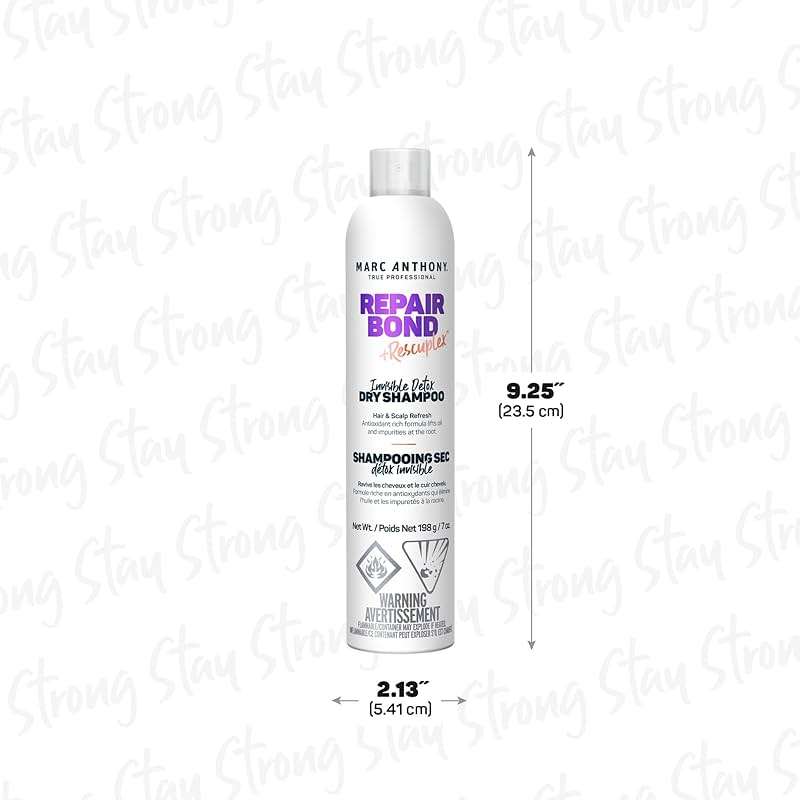 Marc Anthony Bonding Dry Shampoo - Invisible Detox for Damaged Hair, Repair Bond + Rescuplex for Moisturizing, Strengthening Hair Bonds & Fuller Look, 7 oz - Image 5