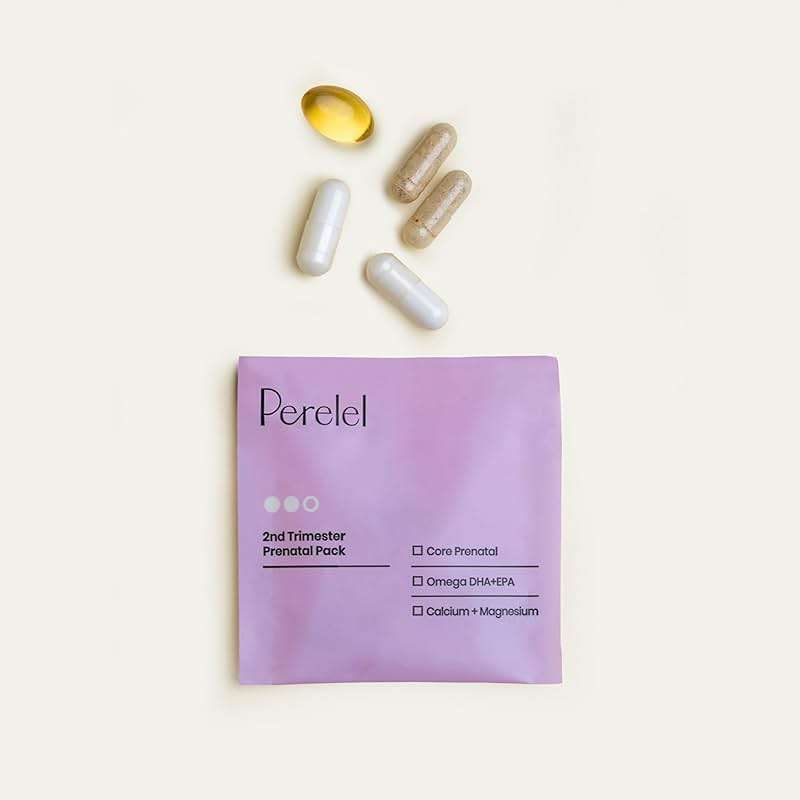 Perelel 2nd Trimester Prenatal Pack, Multivitamin with Magnesium, Omega 3, Iron & Calcium, Nutritional Support for Second Trimester Wellness, Soy & Gluten Free, Non GMO, 30 Daily Pill Packs - Image 5