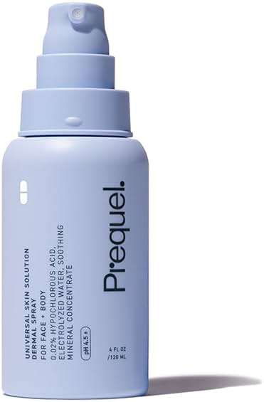 Prequel Skin Universal Skin Solution Hypochlorous Acid Spray for Face and Body. Fine Mist HOCL Facial Cleanser and Dermal Spray with Minerals & Electrolyzed Water - pH-Stabilized Care. 4oz - Image 1