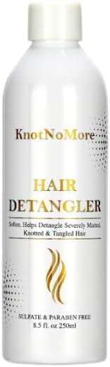 Knot No More Matted Hair Detangler for Extremely Tangled Hair - Sulfate & Silicone Free - 8.5 Fl Oz (250 ml) - Suitable for All Hair Types - Children & Adult Hair Detangler - Image 6
