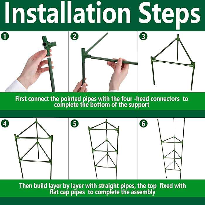 4 Packs 47 x 12 Inch Garden Tomato Cages with Grow Bags- Triangle Plant Support Trellis Assembled with Planter Bags- Garden Cucumber Vegetables Frames for Vertical Climbing Plants - Image 4