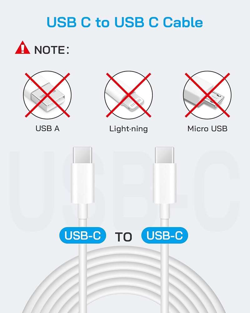 CXX iPhone 17/16/15 Fast Charger [3-Pack] 20W USB C Wall Charger with 6FT C-to-C Cable Compatible with iPhone 17/16/15 Series, USB-C iPad Pro/Air/Mini & More - Image 3