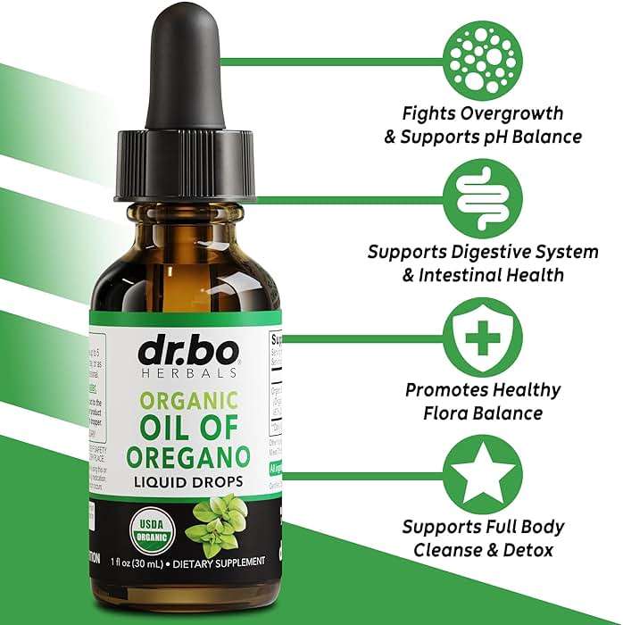 Oregano Oil Organic Liquid Drops - 6 Month Supply Organic Oil of Oregano Drops Liquid Tincture Extract, Cleanse, Detox, Immune Support, Digestive Gut Health - Pure Vegan Non-GMO Herbal Tincture 1 oz - Image 2