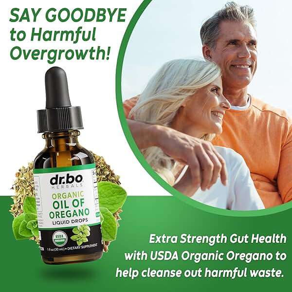 Oregano Oil Organic Liquid Drops - 6 Month Supply Organic Oil of Oregano Drops Liquid Tincture Extract, Cleanse, Detox, Immune Support, Digestive Gut Health - Pure Vegan Non-GMO Herbal Tincture 1 oz - Image 3